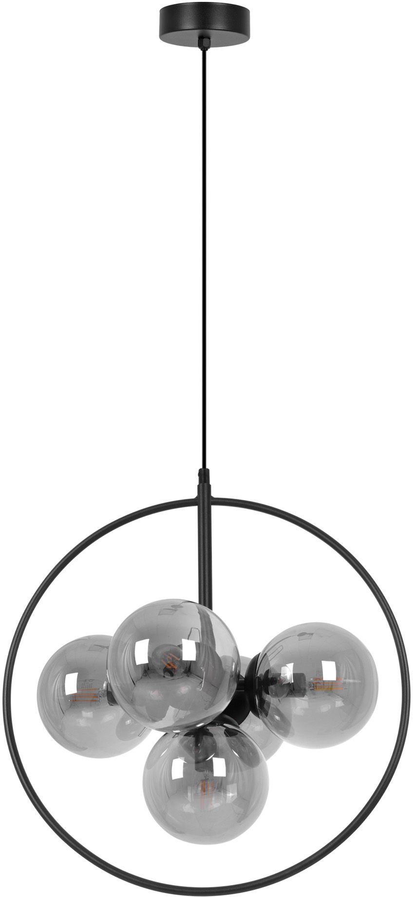 Kaja Neo függőlámpa 5x10 W fekete-grafit K-3836
