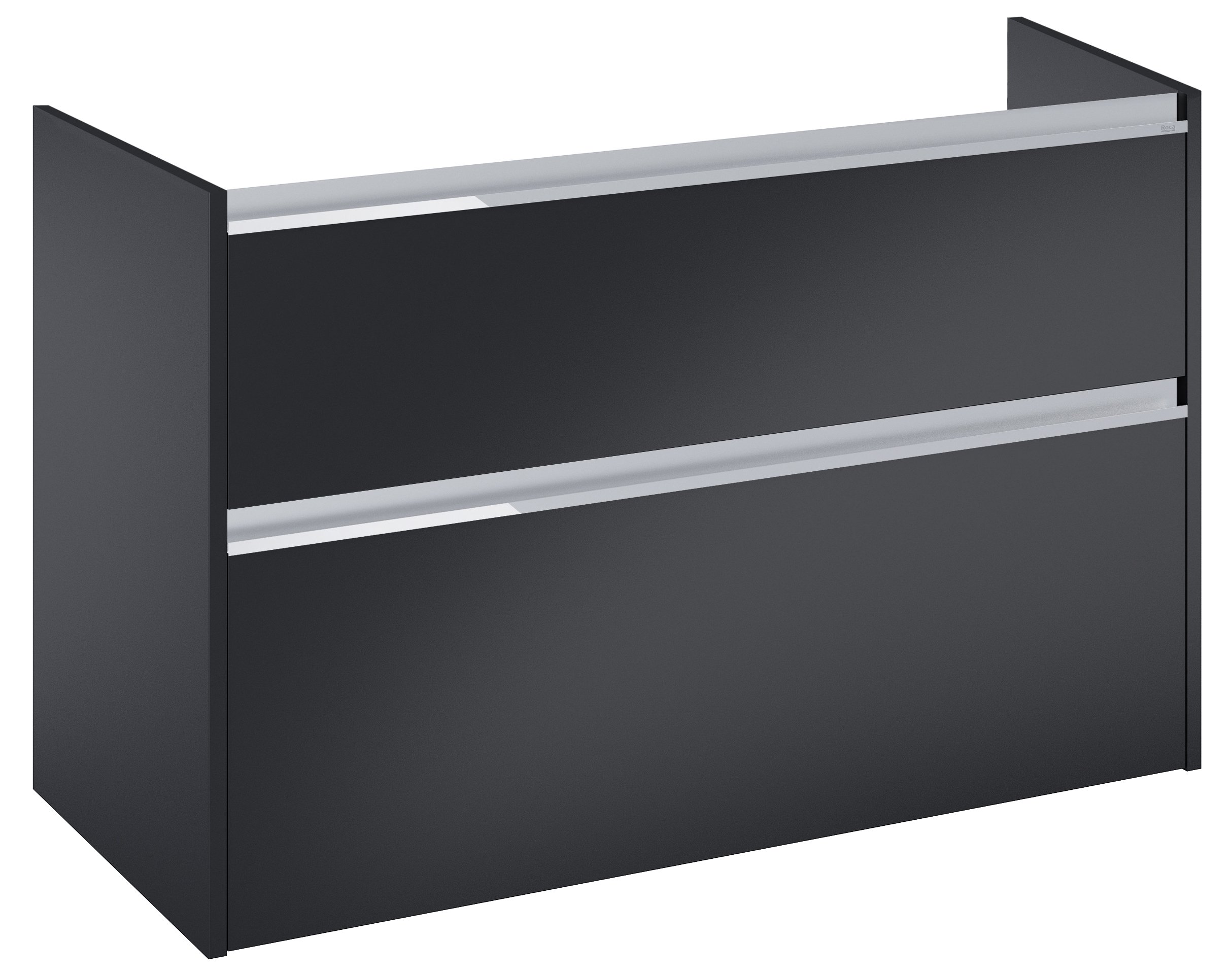 Roca Gap Pro szekrény 98.5x46x66.3 cm mosdókagyló alá akasztható fekete A857901532