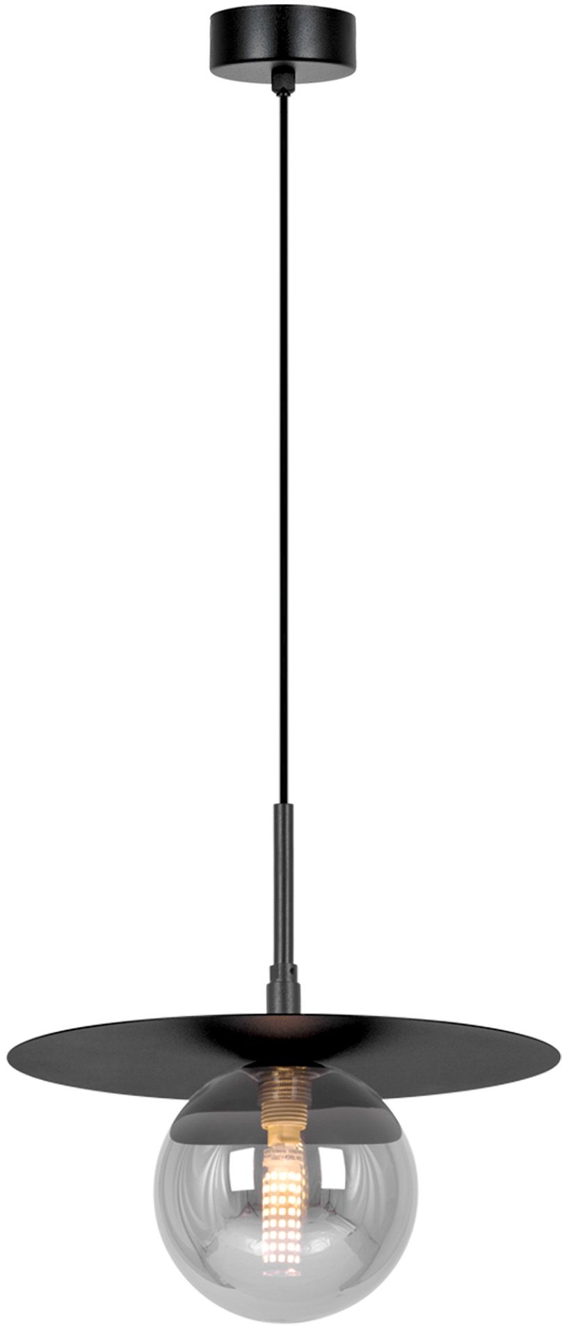 Kaja Fermi függőlámpa 1x10 W fekete-grafit K-5381