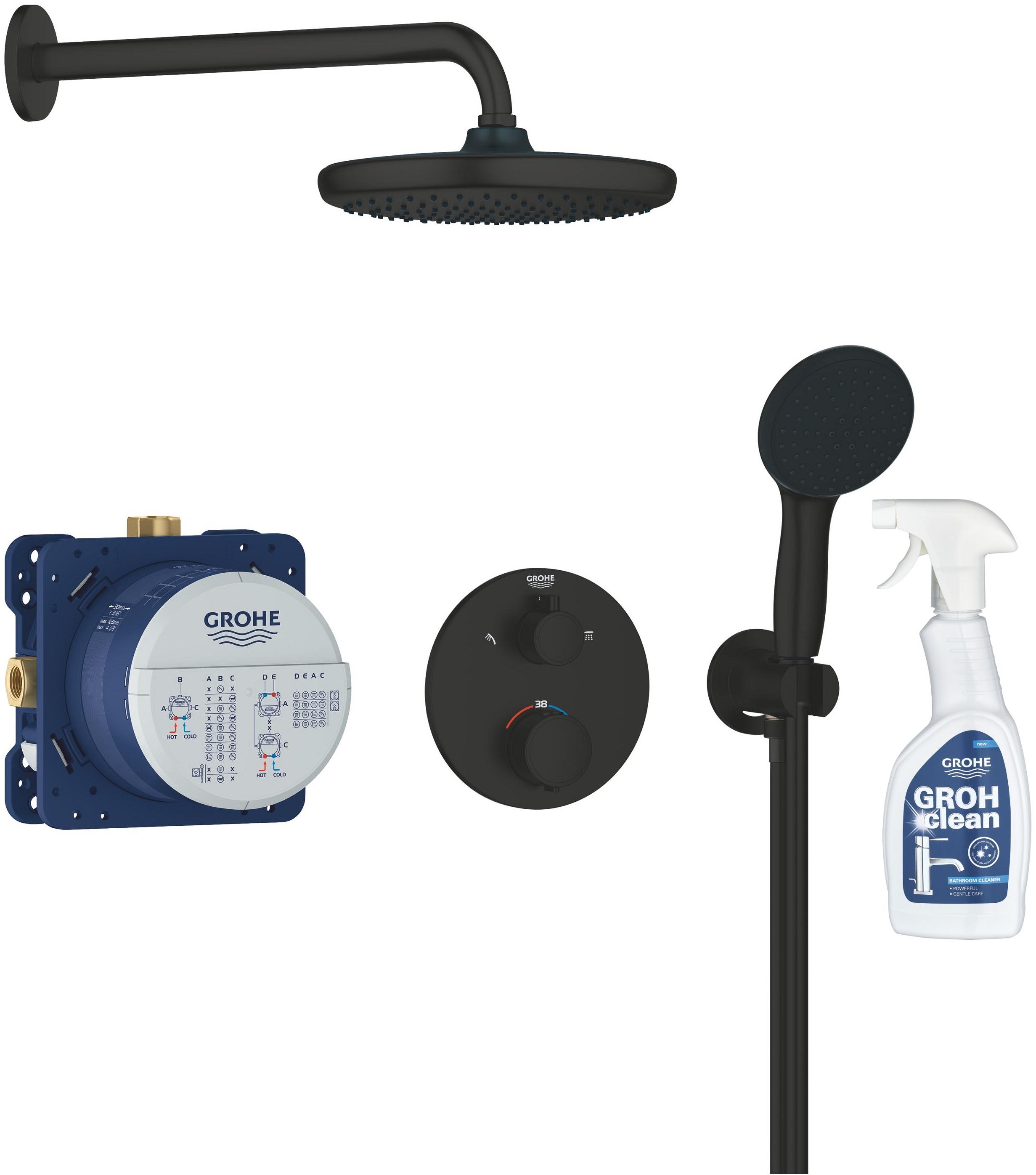 Készlet zuhany készlet Grohe Vitalio Start 348832430, króm tisztítószer Grohe 48166000