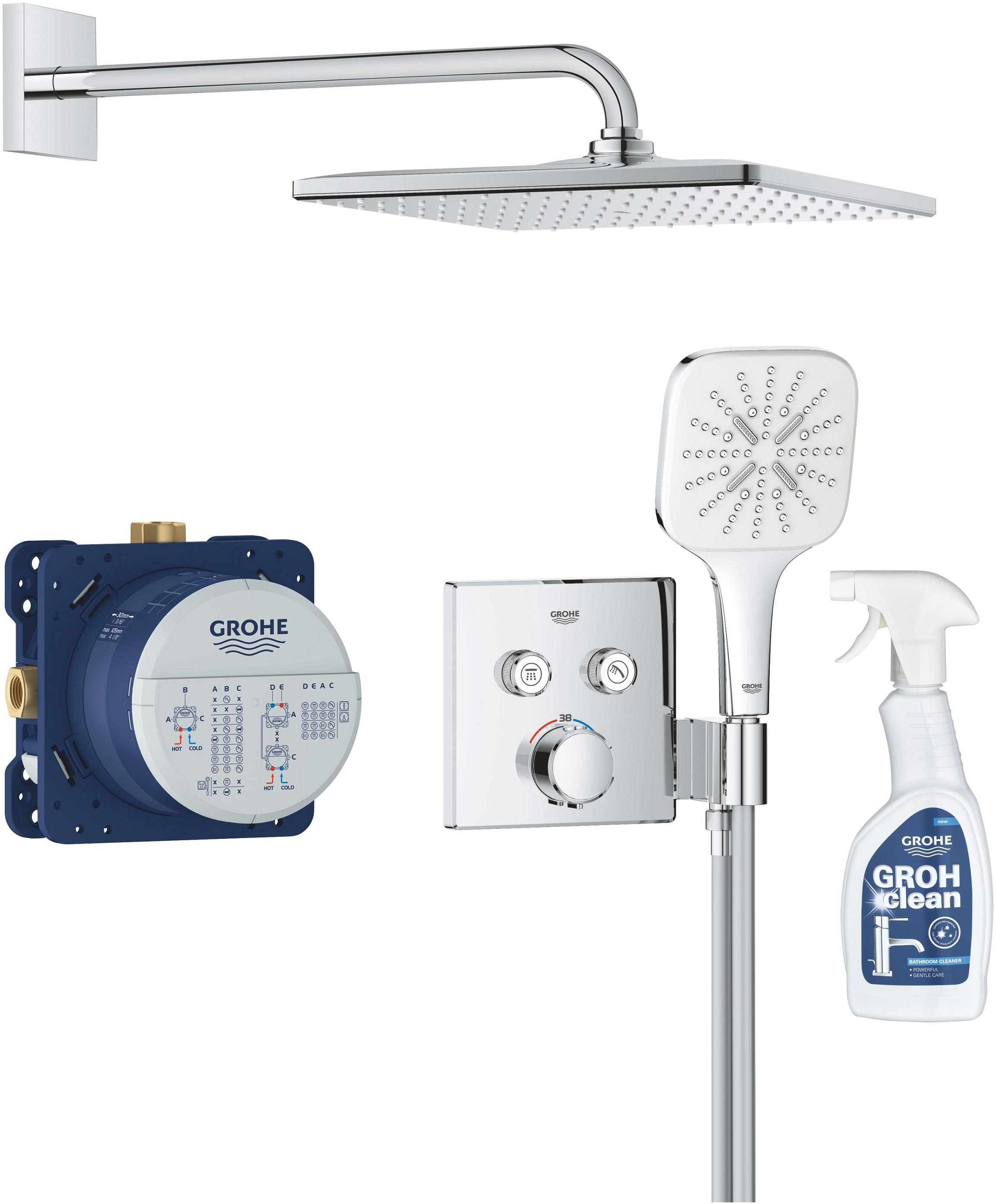 Készlet zuhany készlet Grohe Precision Smartcontrol 34876000, króm tisztítószer Grohe 48166000
