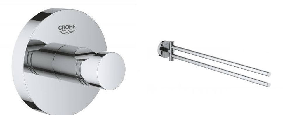 Készlet törölközőtartó Grohe Essentials 40371001, törölközőtartó Grohe Essentials 40364001