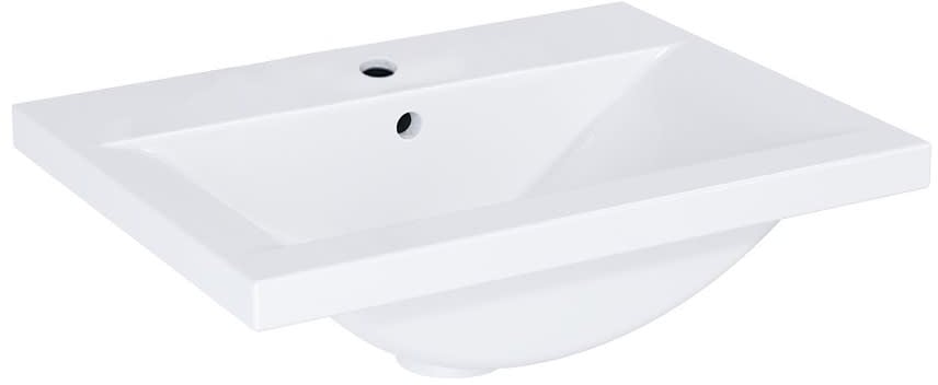 Roca Hebe mosdótál 61.5x39.5 cm négyszögletes beépíthető fehér A3272A1000