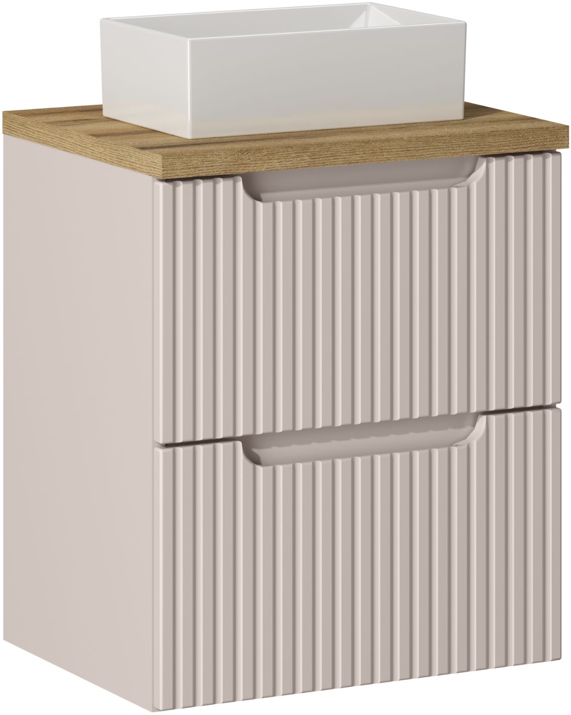 Készlet szekrény Comad Nova Cashmere NOVACASHMERE 82-50-2S, mosdótál Comad Gaja UN-GAJA35-SW 78570A(35), NOVA OAK A 89-50