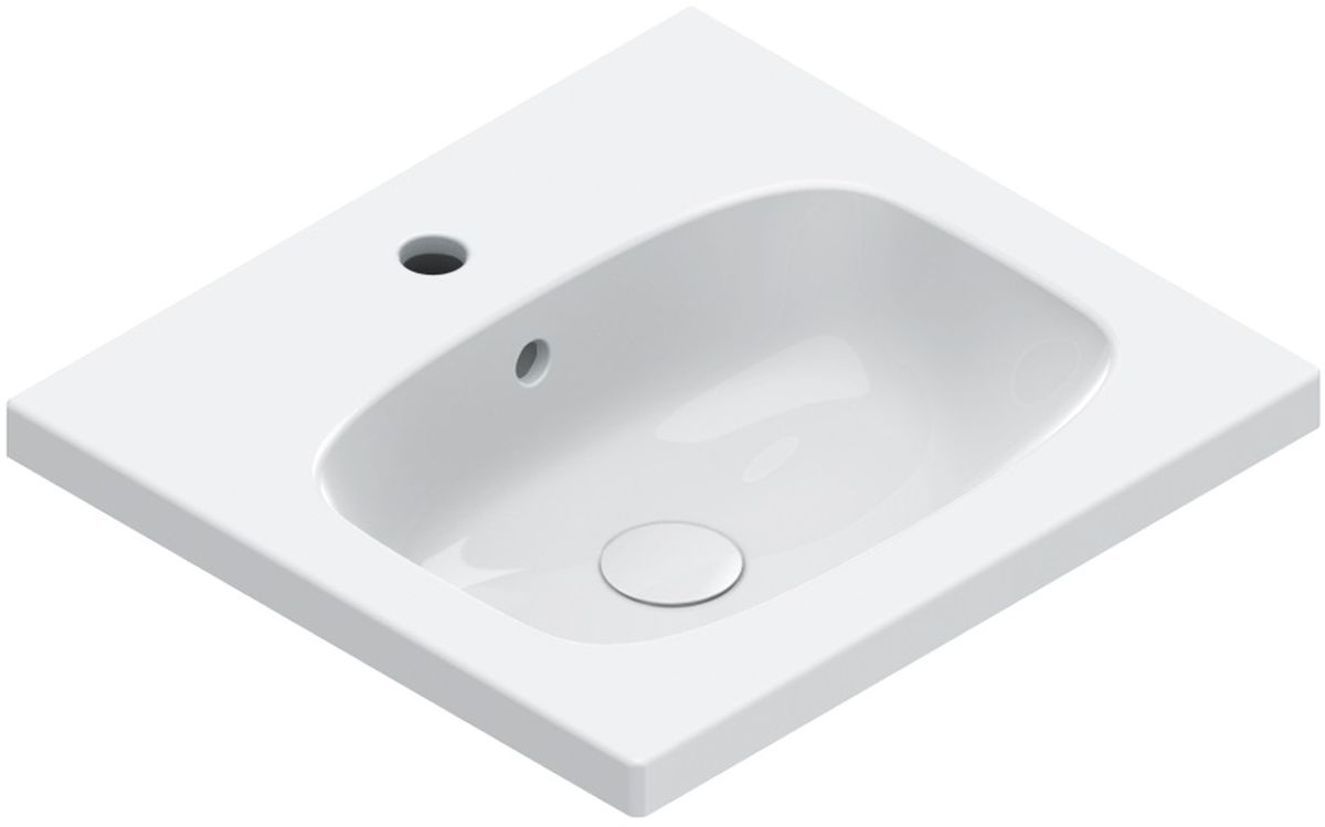 Catalano Alvea mosdótál 50x46 cm négyszögletes klasszikus-beépíthető fehér 0620501001