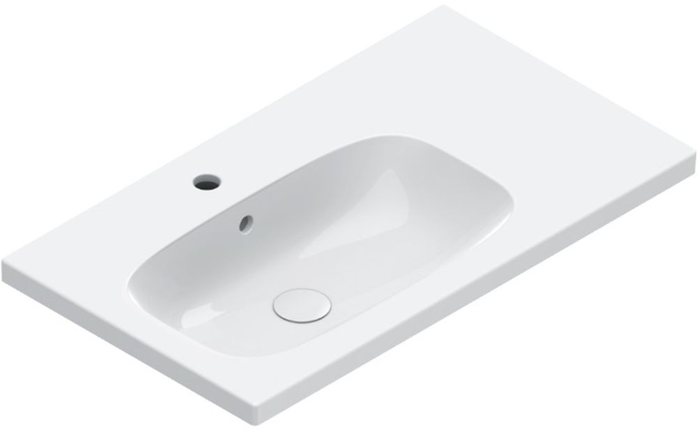 Catalano Alvea mosdótál 80x46 cm négyszögletes klasszikus-beépíthető fehér 0620841001