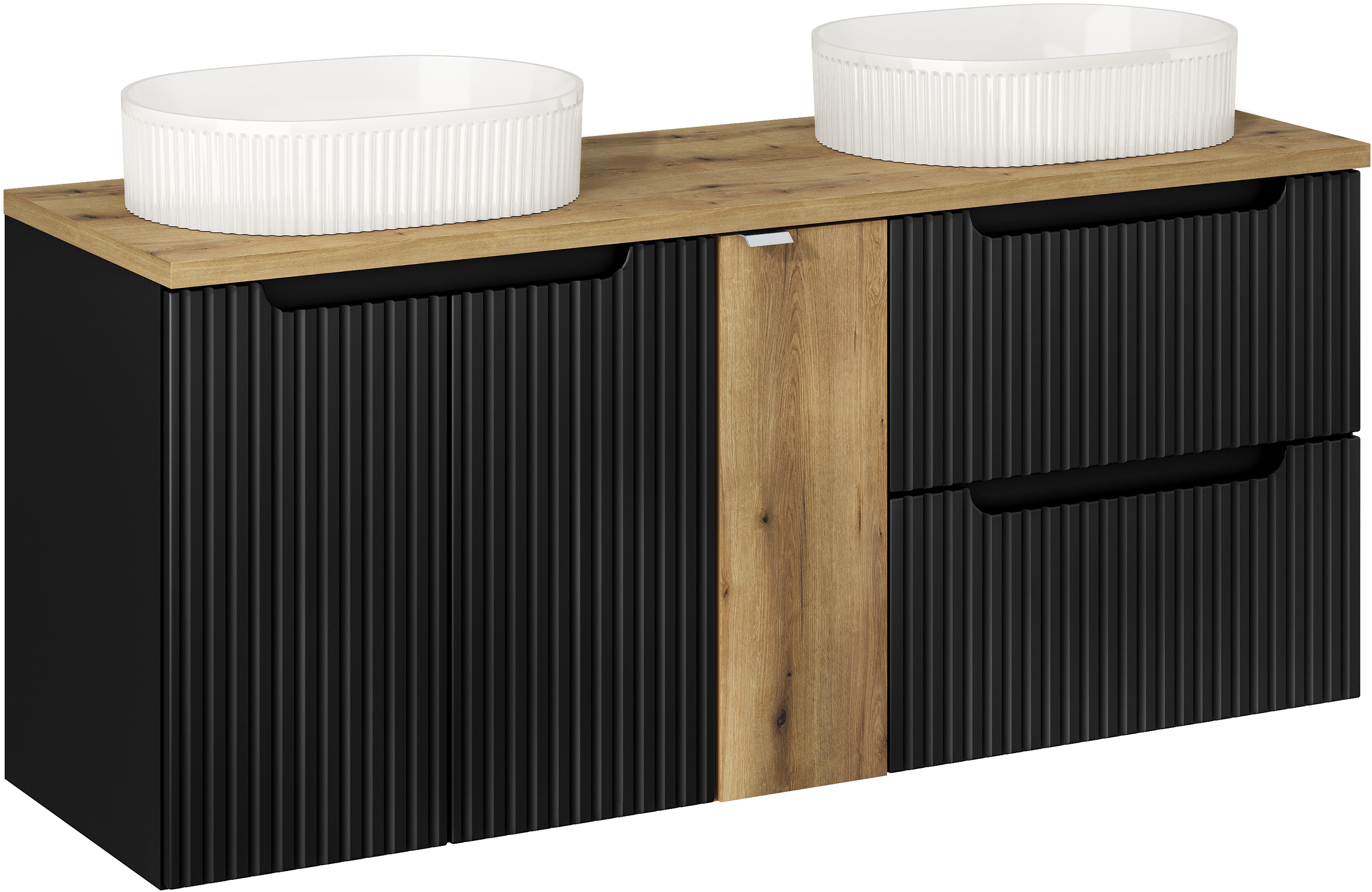 Készlet szekrény Comad Nova Black NOVA BLACK D2 82-60-2S, szekrény Comad Nova Black NOVA BLACK D2 82-60-2D, BEYOND 5 WHITE ( E-6564 ), NOVA OAK A 81-20-1D(W81-01A), NOVA OAK A 89-140