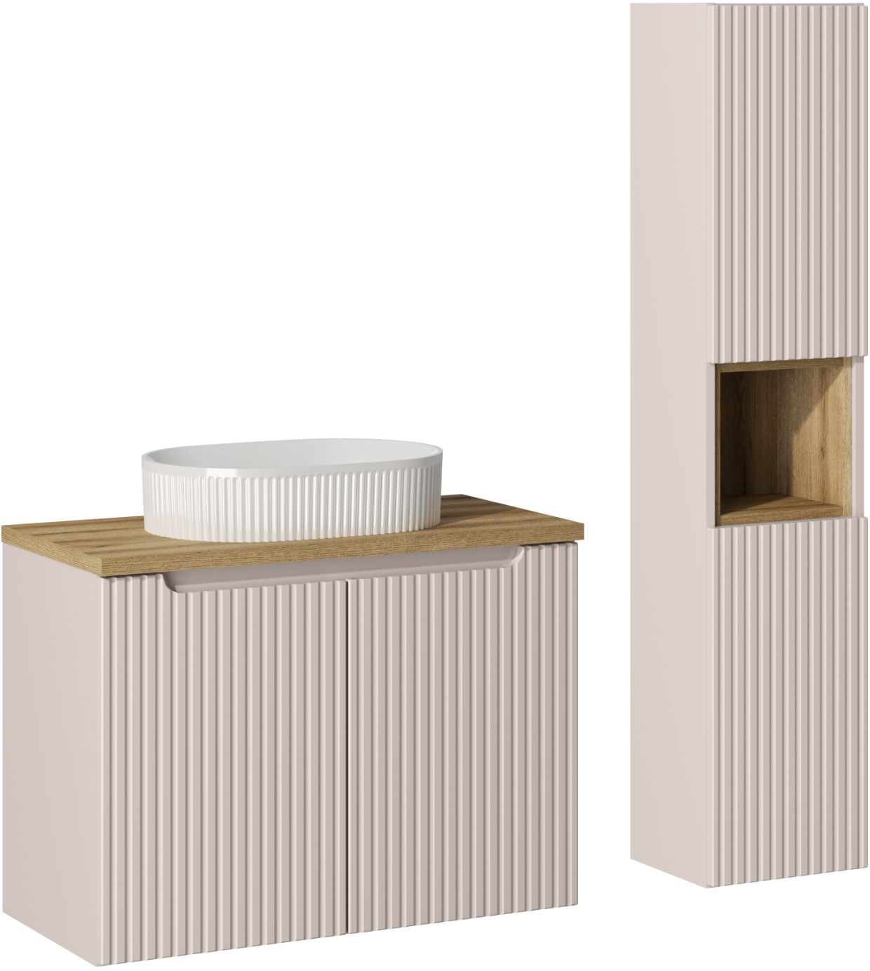 Készlet szekrény Comad Nova Cashmere NOVA CASHMERE 82-80-2D, szekrény Comad Nova Cashmere NOVA CASHMERE 80-03-2D, BEYOND 5 WHITE ( E-6564 ), NOVA OAK A 83-27-Q(W83-04A), NOVA OAK A 89-80
