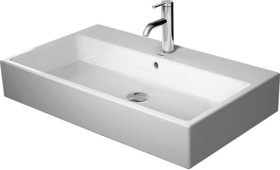 Duravit Vero Air mosdótál 80x47 cm négyszögletes klasszikus-beépíthető fehér 2350800060