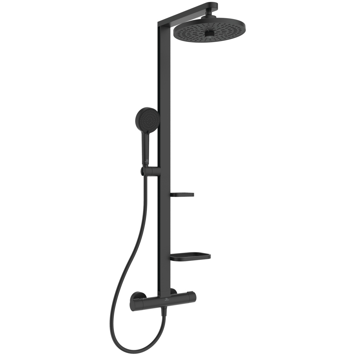 Ideal Standard Alu+ zuhany készlet fal termosztáttal fekete BD583XG