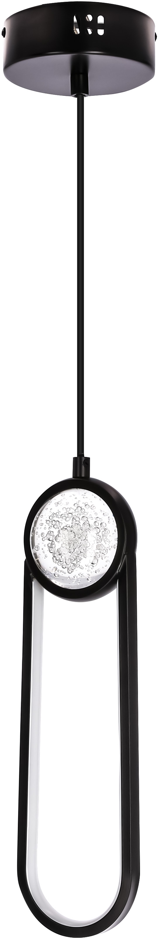 Candellux Lacrima függőlámpa 1x15 W fekete 31-35585