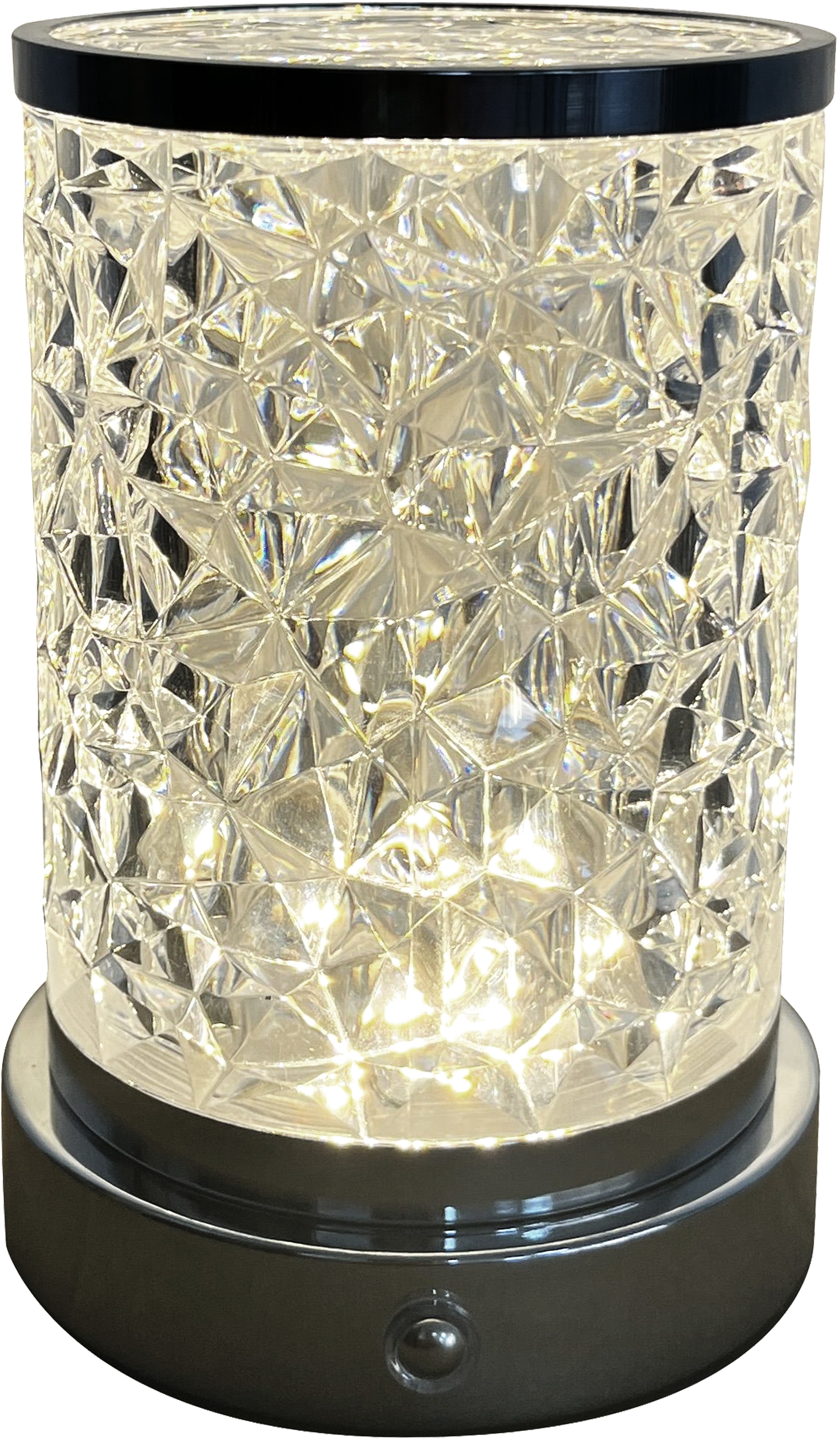 Candellux Brillo asztali lámpa 1x2.5 W fekete-átlátszó 41-35806