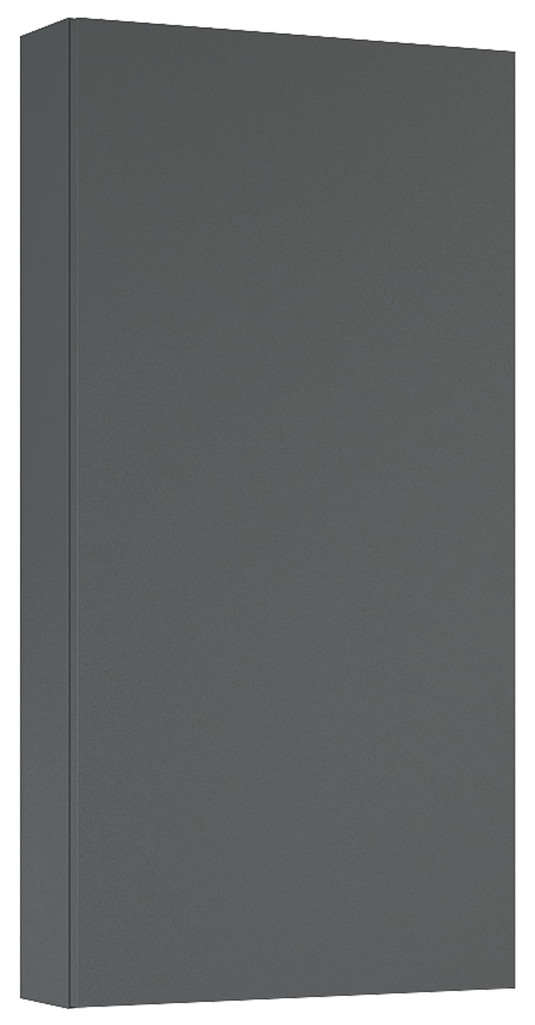 Roca Extra szekrény 40x12.6x80 cm oldalra akasztható antracit A857957531