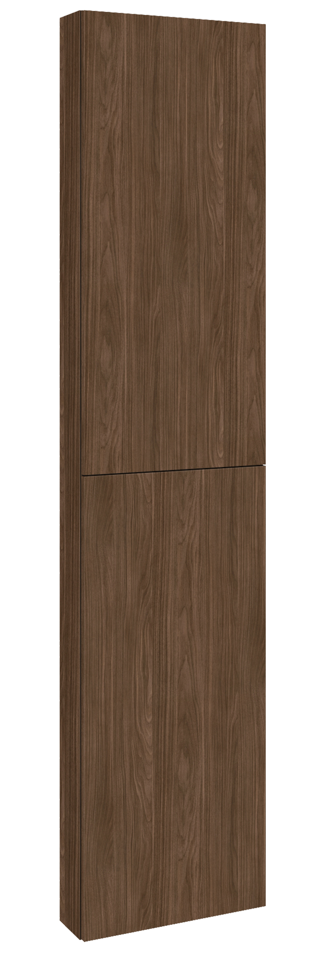 Roca Extra szekrény 40x12.6x180 cm oldalra akasztható dió A857911540