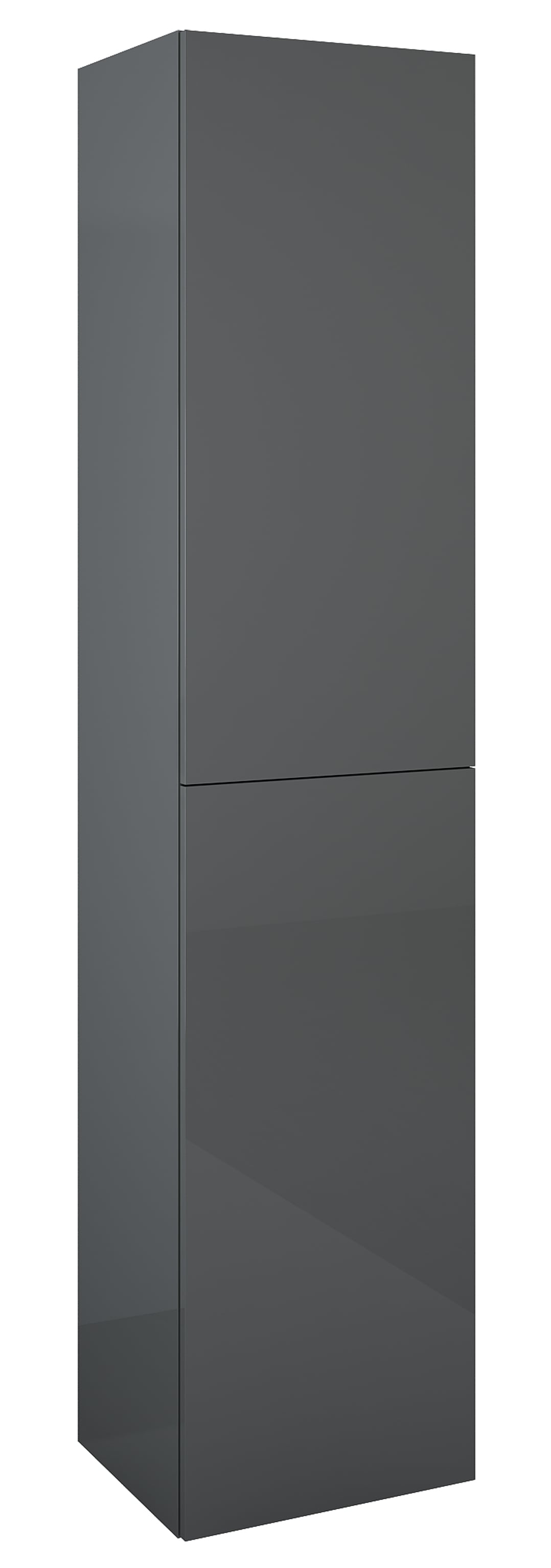 Roca Extra szekrény 40x35.2x180 cm oldalra akasztható antracit A857956153