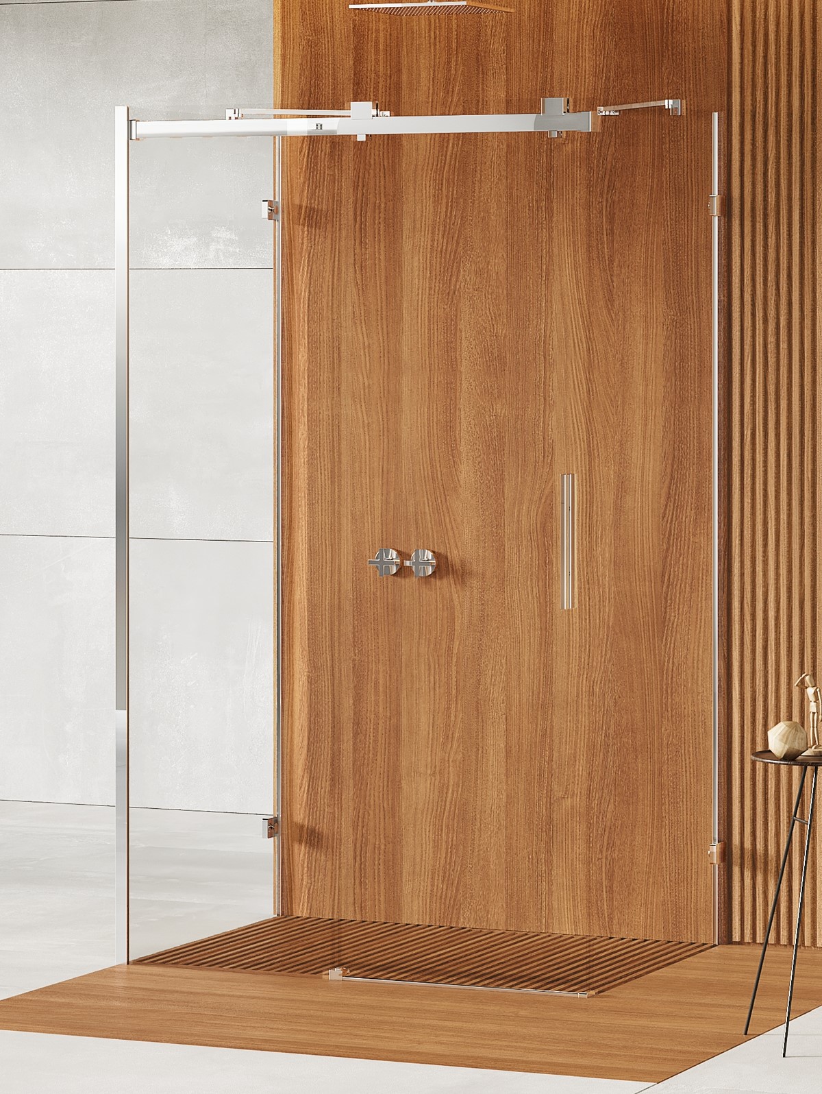 New Trendy Softi X zuhanykabin 100x80 cm négyszögletes króm fényes/átlátszó üveg EXK-5321