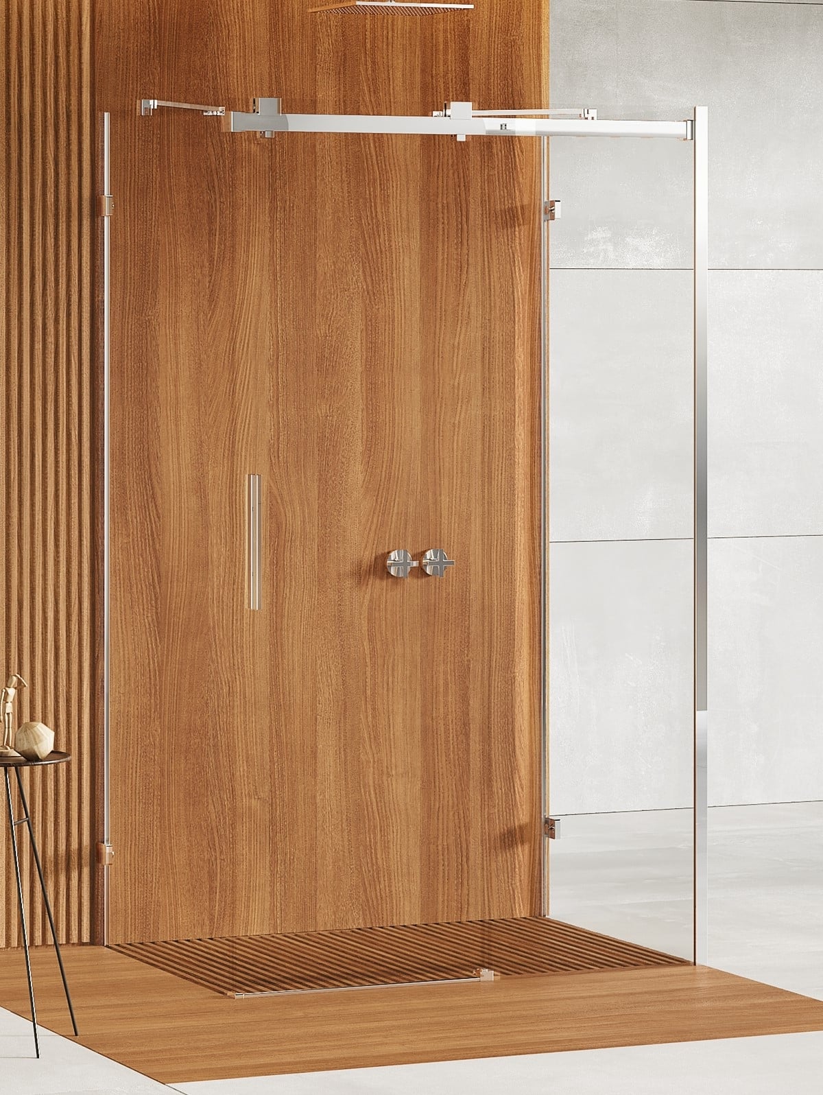 New Trendy Softi X zuhanykabin 140x80 cm négyszögletes króm fényes/átlátszó üveg EXK-5346