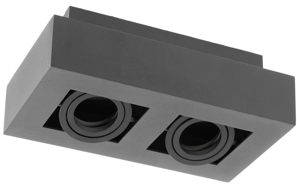 GTV Aster beépített lámpa 2x50 W fekete OS-AS2GU10-10