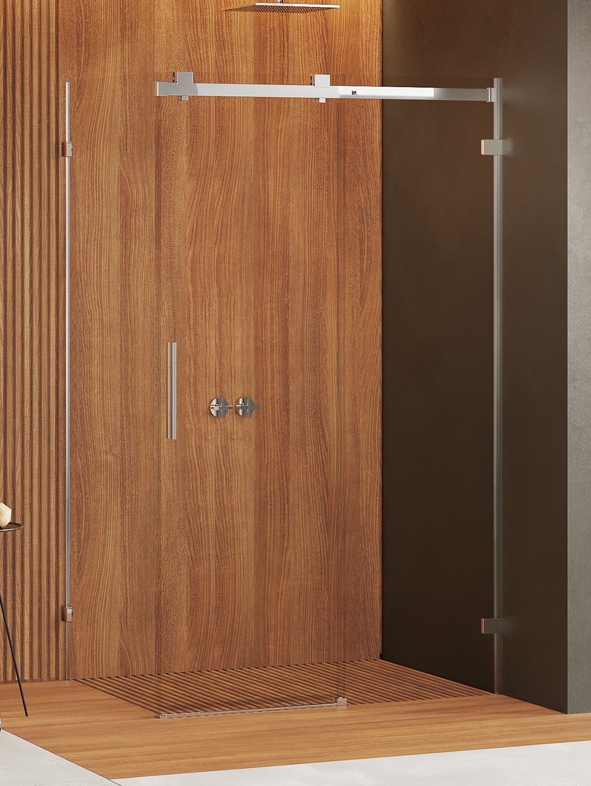 New Trendy Softi X zuhanykabin 110x80 cm négyszögletes króm fényes/átlátszó üveg EXK-5282