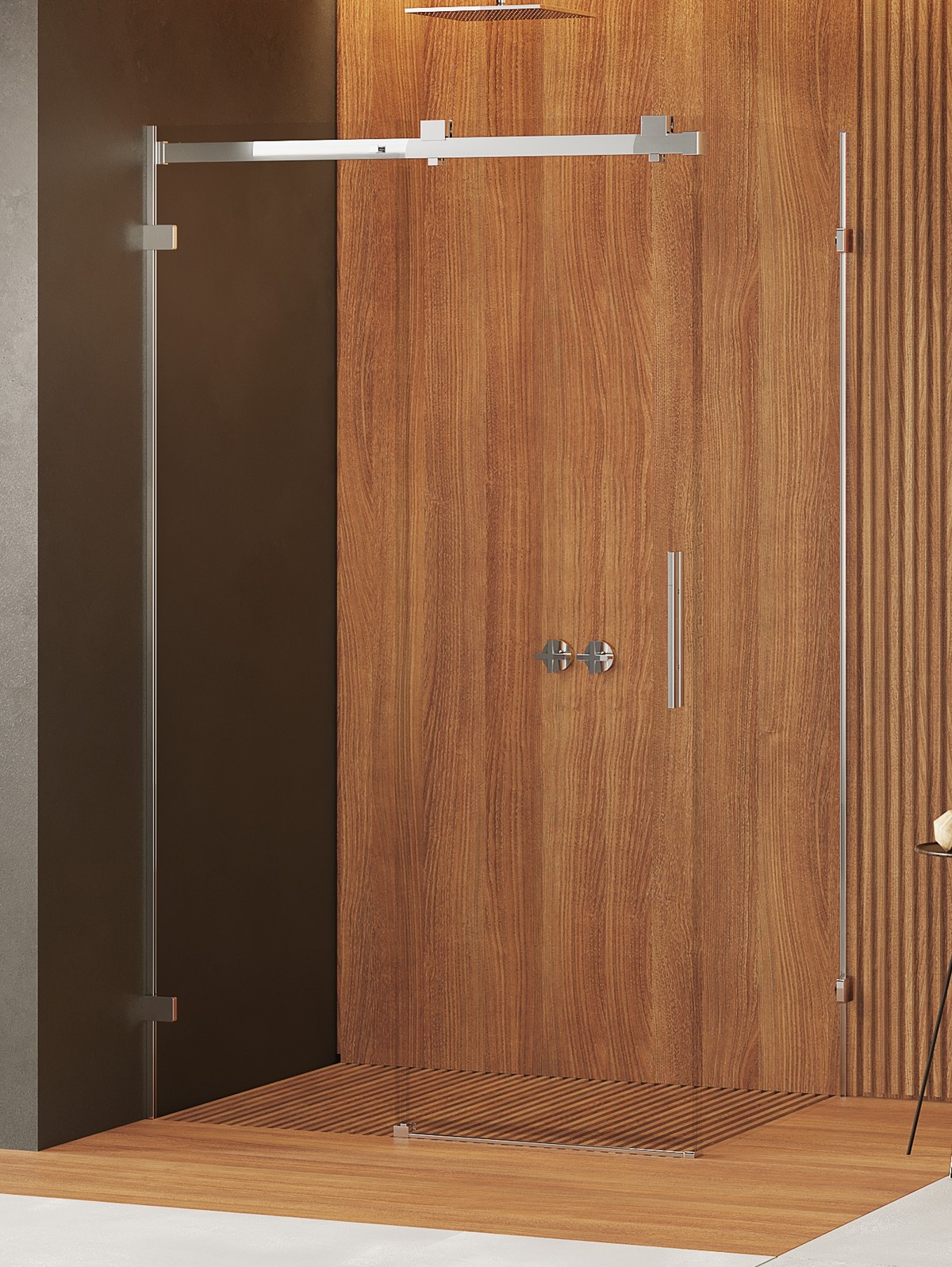 New Trendy Softi X zuhanykabin 110x110 cm négyzet króm fényes/átlátszó üveg EXK-5287