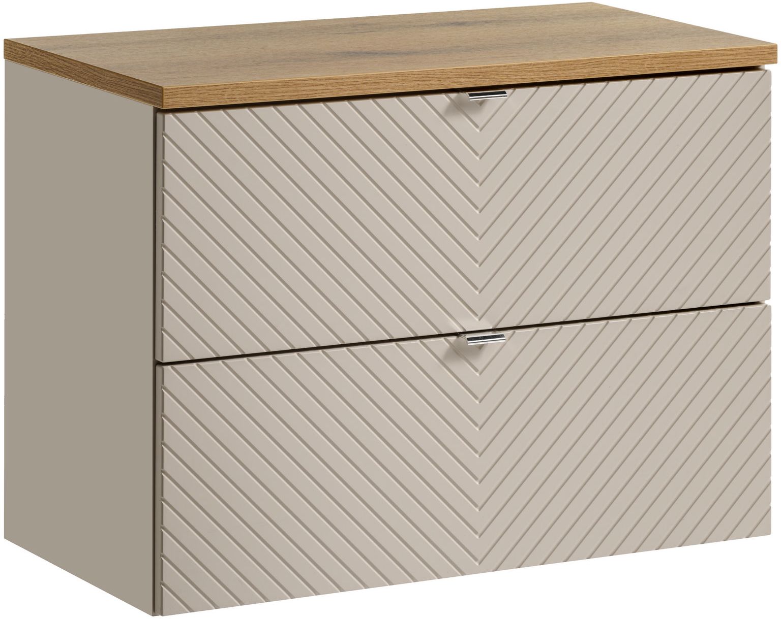Készlet szekrény Comad Viva Cashmere VIVA CASHMERE 82-80-2S, pult Comad Nova Oak NOVA OAK A 89-80