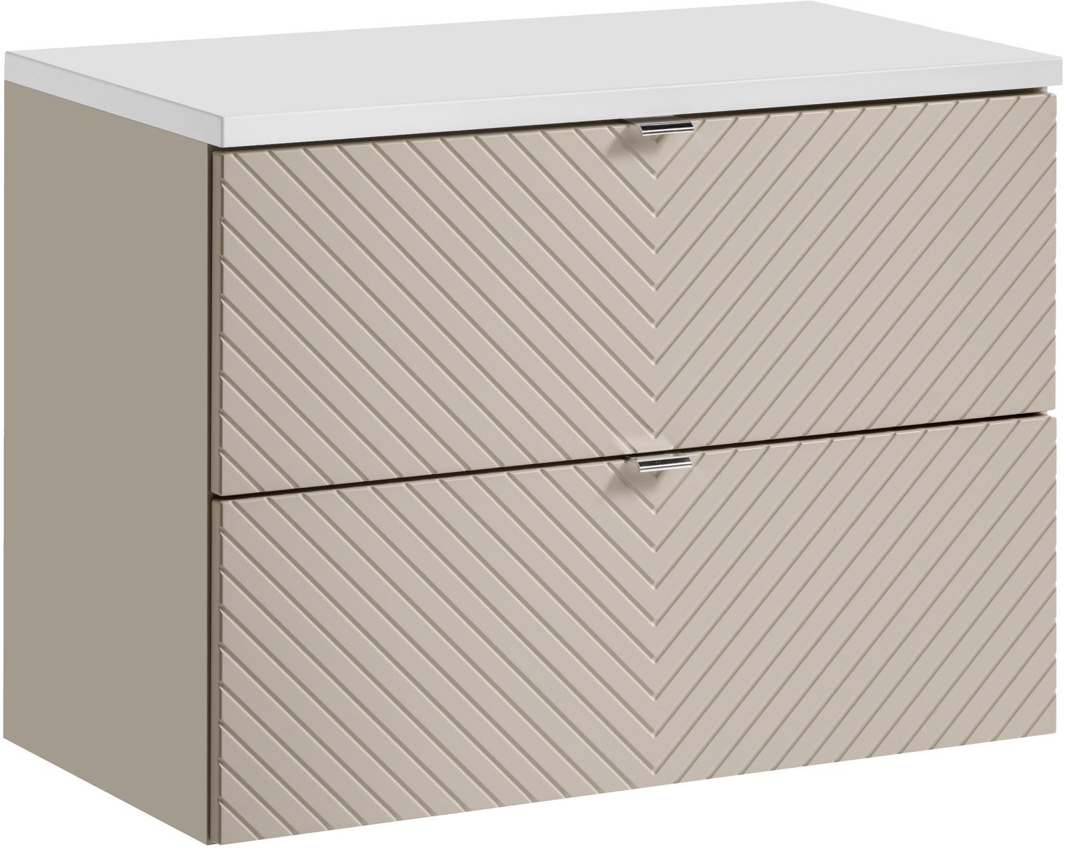 Készlet szekrény Comad Viva Cashmere VIVA CASHMERE 82-80-2S, pult Comad Nova White NOVA WHITE 89-80