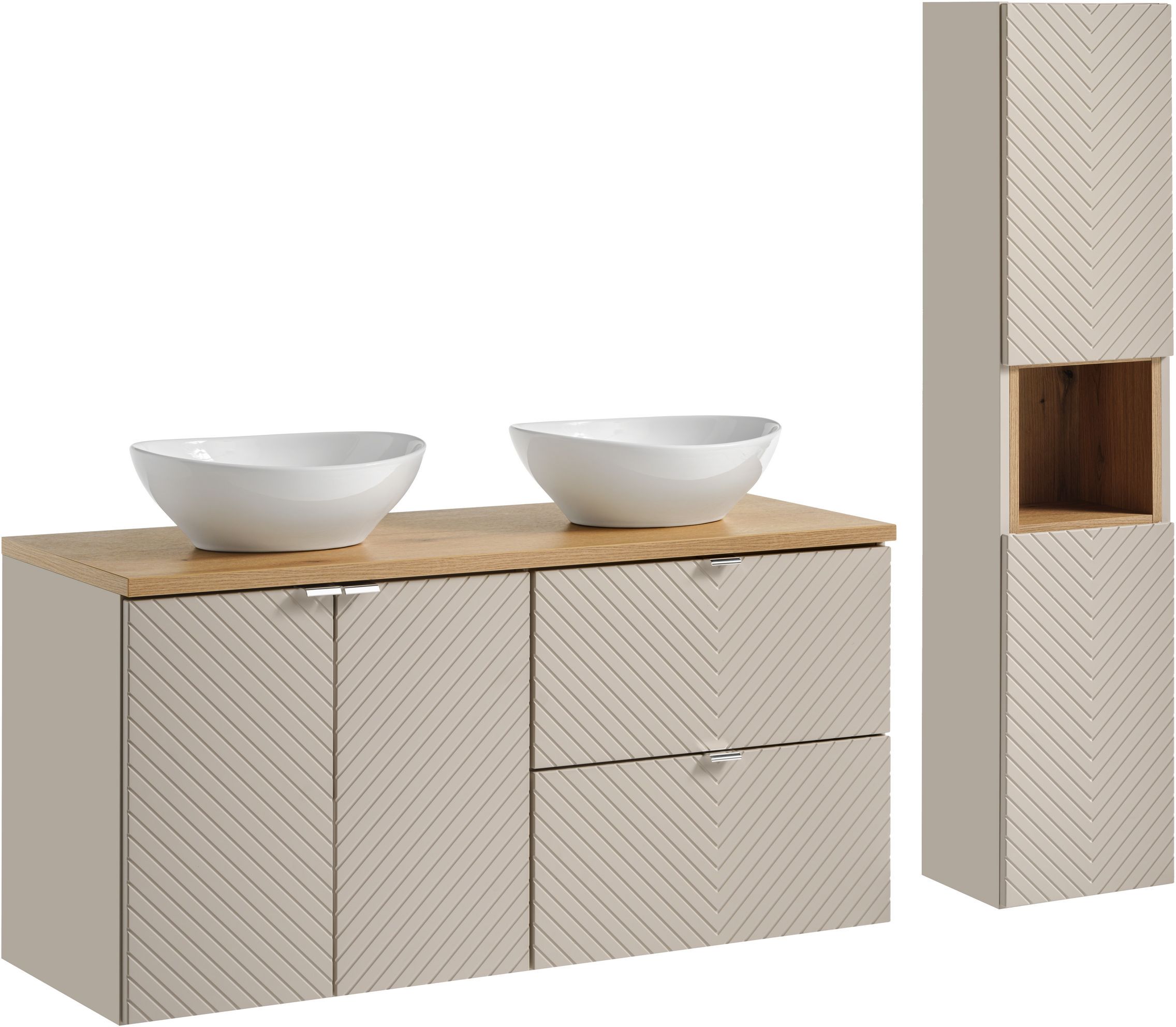 Készlet szekrény Comad Viva Cashmere VIVA CASHMERE 82-60-2S, szekrény Comad Viva Cashmere VIVA CASHMERE 82-60-2D, VIVA CASHMERE 80-03-2D, NOVA OAK A 89-120, UN-LOLA-GW