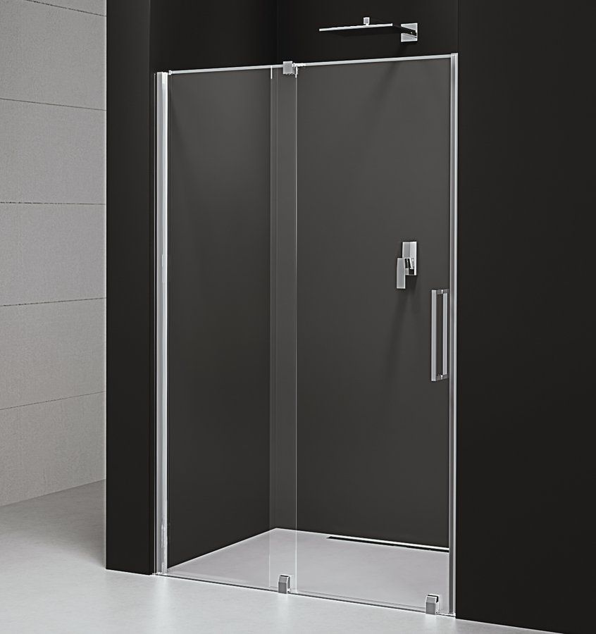 Polysan Rolls Line zuhanyajtók 110 cm tolható króm fényes/átlátszó üveg RL1115