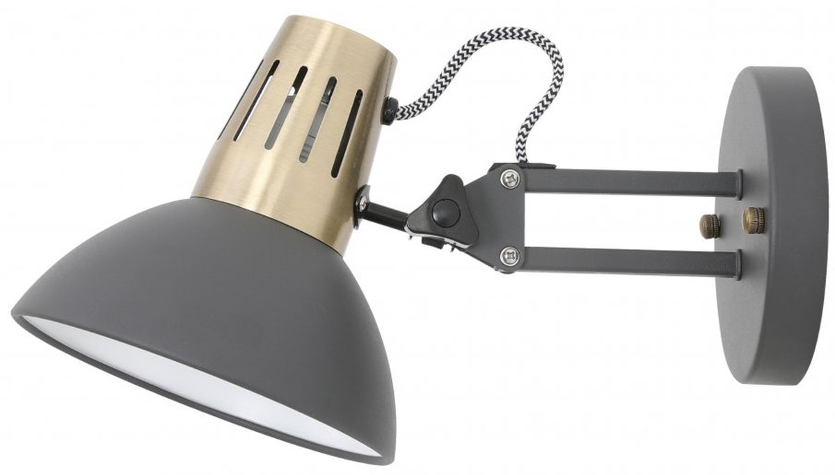 GTV Artemia oldalfali lámpa 1x40 W fekete-arany OS-ART-E27-10-DEC