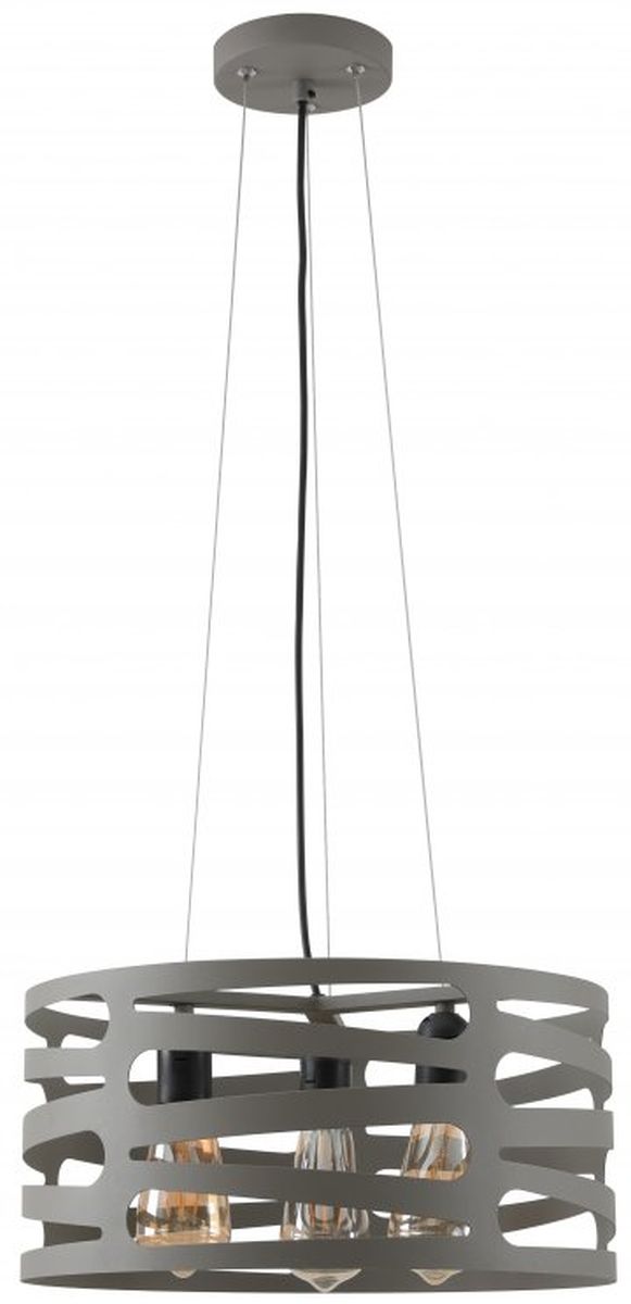 GTV Marisa függőlámpa 3x40 W szürke/hamvas OS-MAR-E27-15-DEC