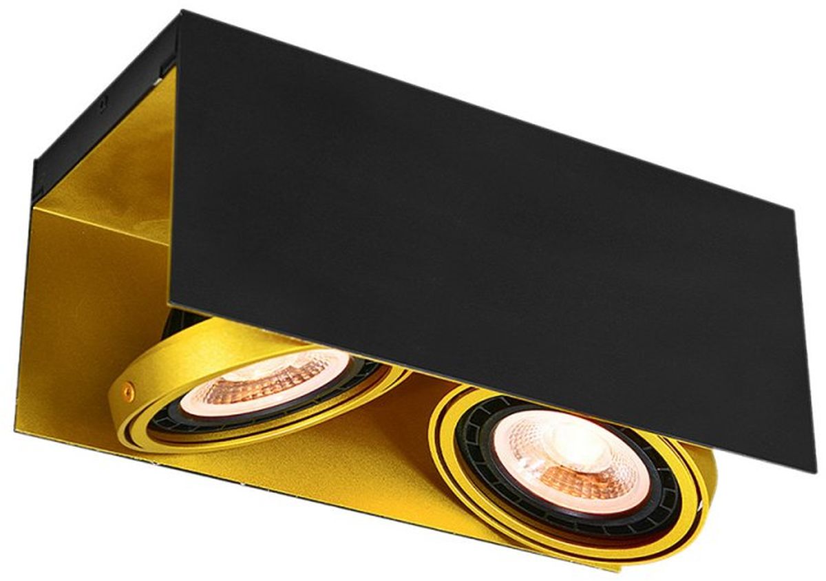 GTV Verso mennyezeti lámpa 2x40 W fekete-arany OS-VERSO2-11-DEC