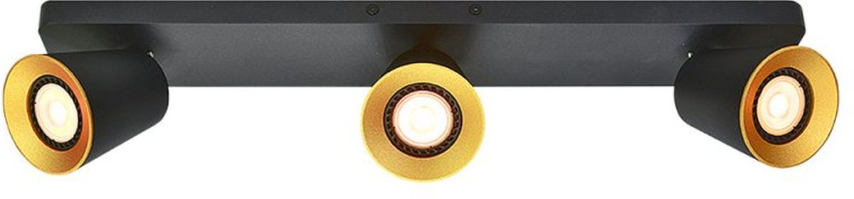 GTV Elli mennyezeti lámpa 3x20 W fekete OS-ELLI-3GU10-10-DEC