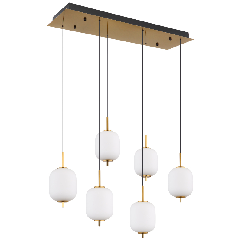 Globo Lighting Ewald függőlámpa 6x40 W sárgaréz 15217-6