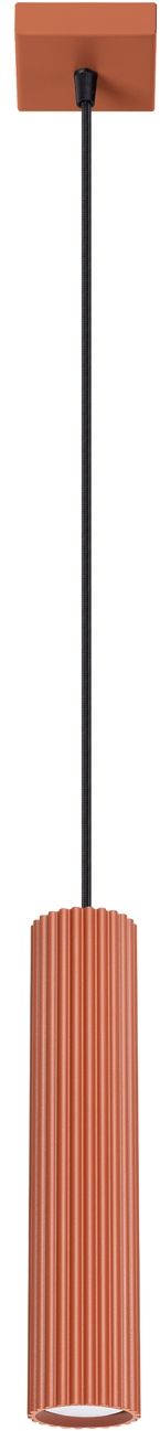 Sollux Lighting Karbon függőlámpa 1x10 W piros SL.1630