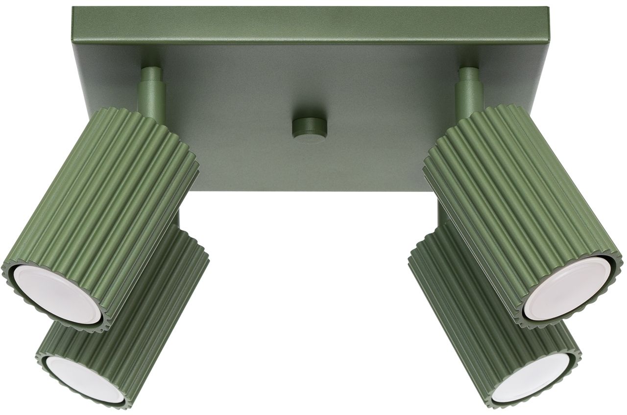 Sollux Lighting Karbon mennyezeti lámpa 4x10 W zöld SL.1621
