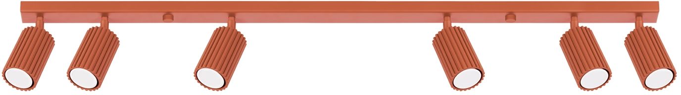 Sollux Lighting Karbon mennyezeti lámpa 6x10 W piros SL.1642