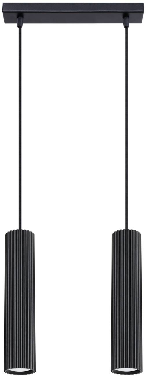 Sollux Lighting Karbon függőlámpa 2x10 W fekete SL.1574