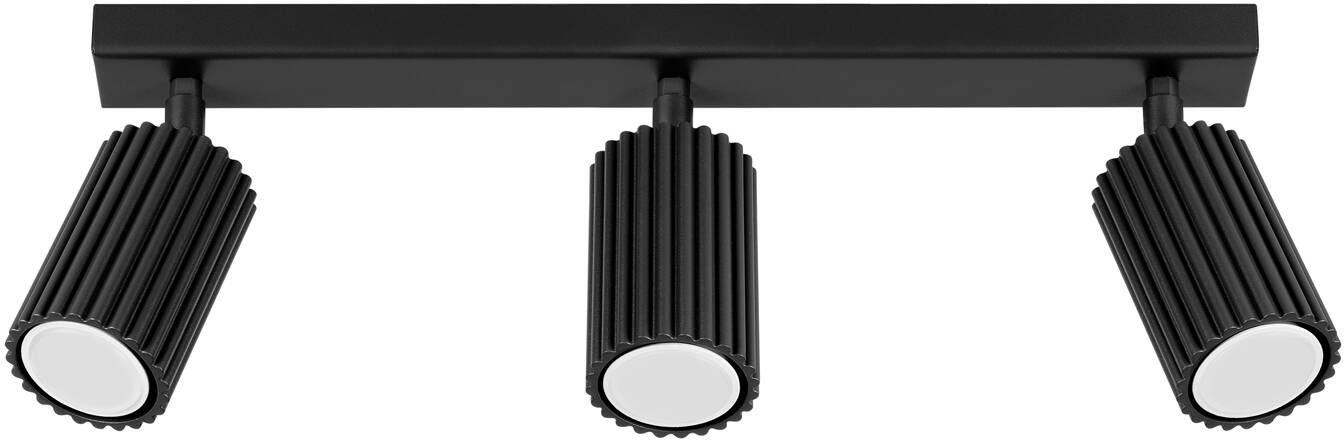 Sollux Lighting Karbon mennyezeti lámpa 3x10 W fekete SL.1581
