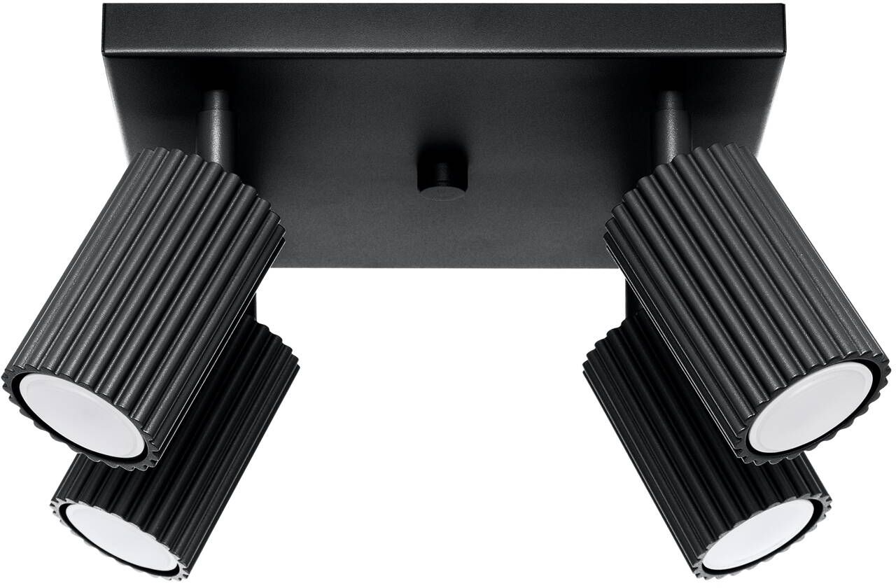 Sollux Lighting Karbon mennyezeti lámpa 4x10 W fekete SL.1583