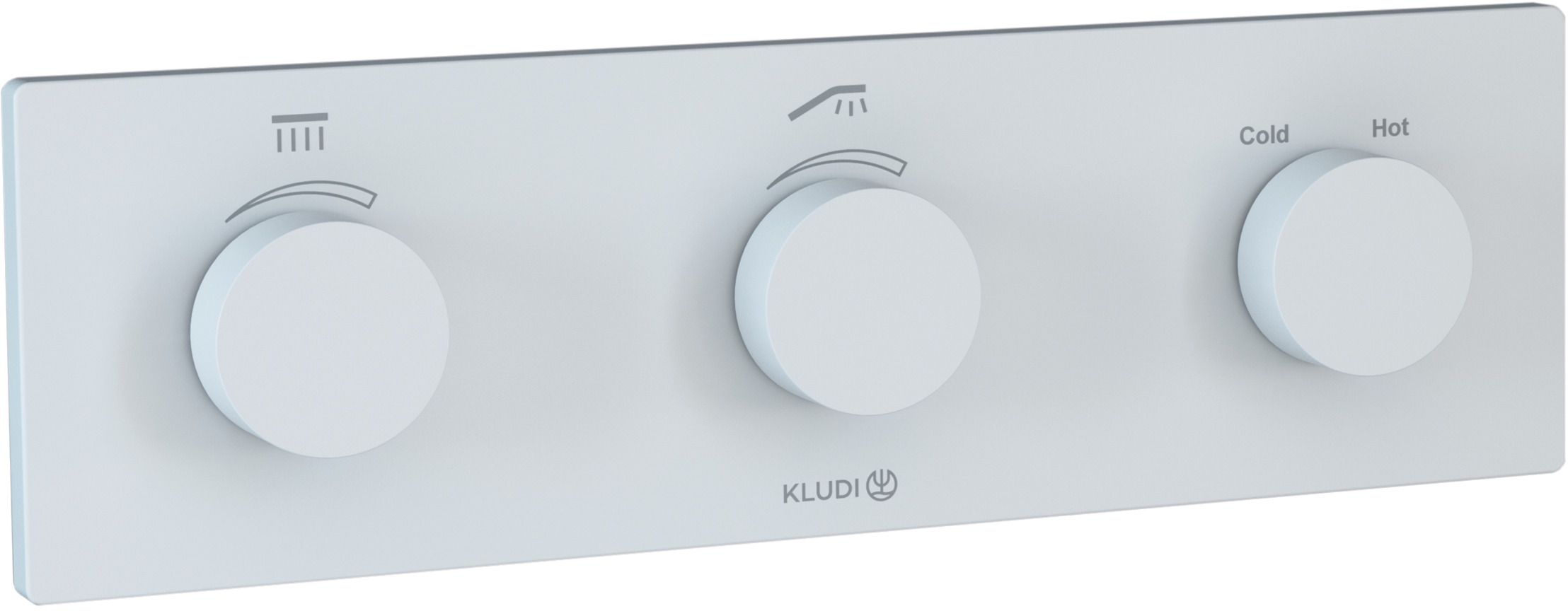 Kludi Pushtronic kád és zuhany csaptelep süllyesztett z termosztáttal fehér 3830053-00