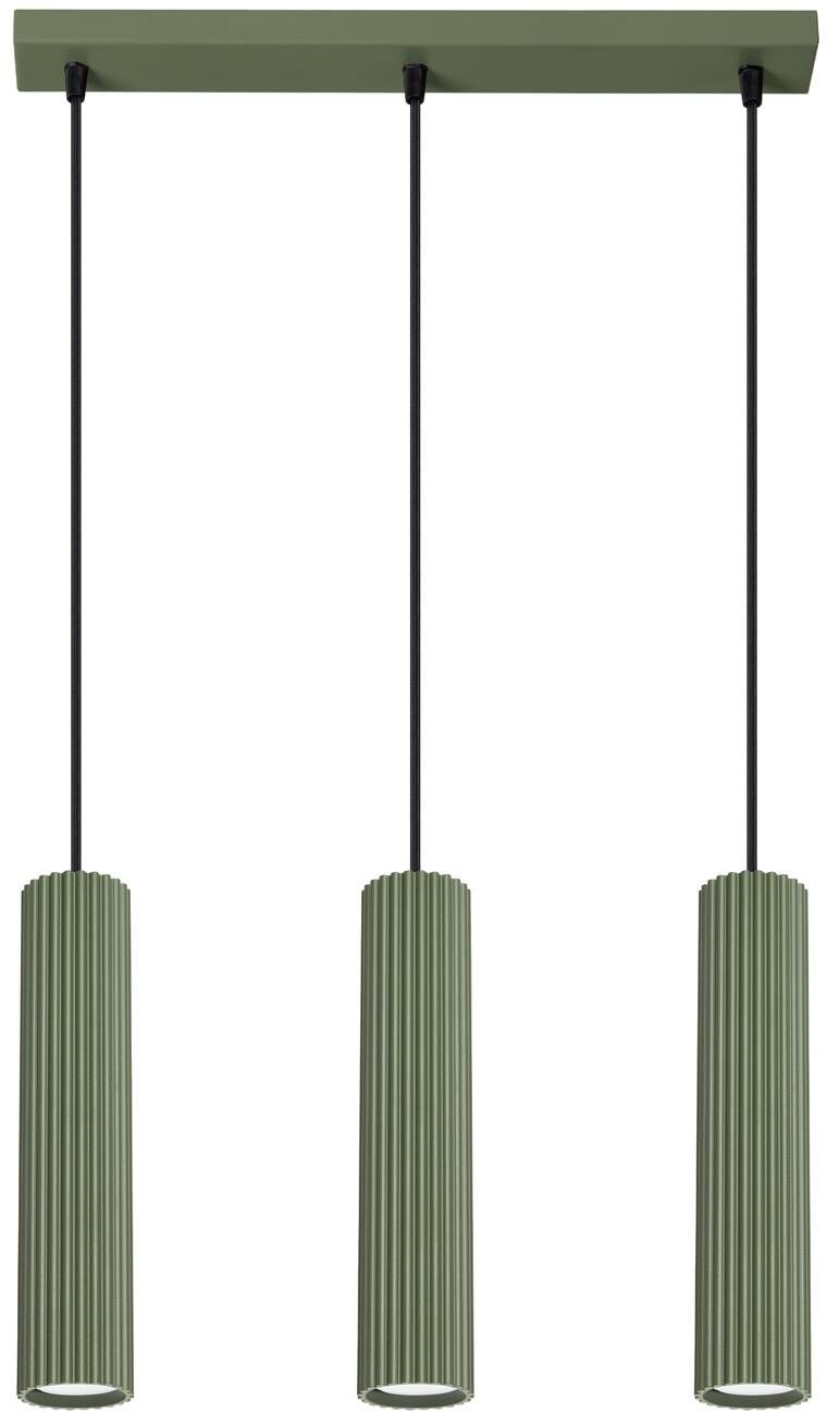 Sollux Lighting Karbon függőlámpa 3x10 W zöld SL.1613