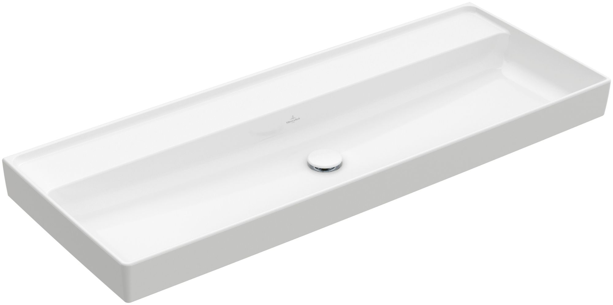 Villeroy & Boch Collaro mosdótál 120x47 cm négyszögletes klasszikus-beépíthető fehér 4A33C3R1