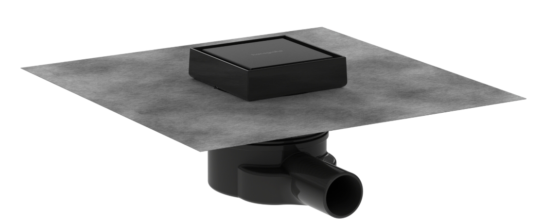 Hansgrohe RainDrain Point zuhany lefolyó 10 cm fekete 56247670