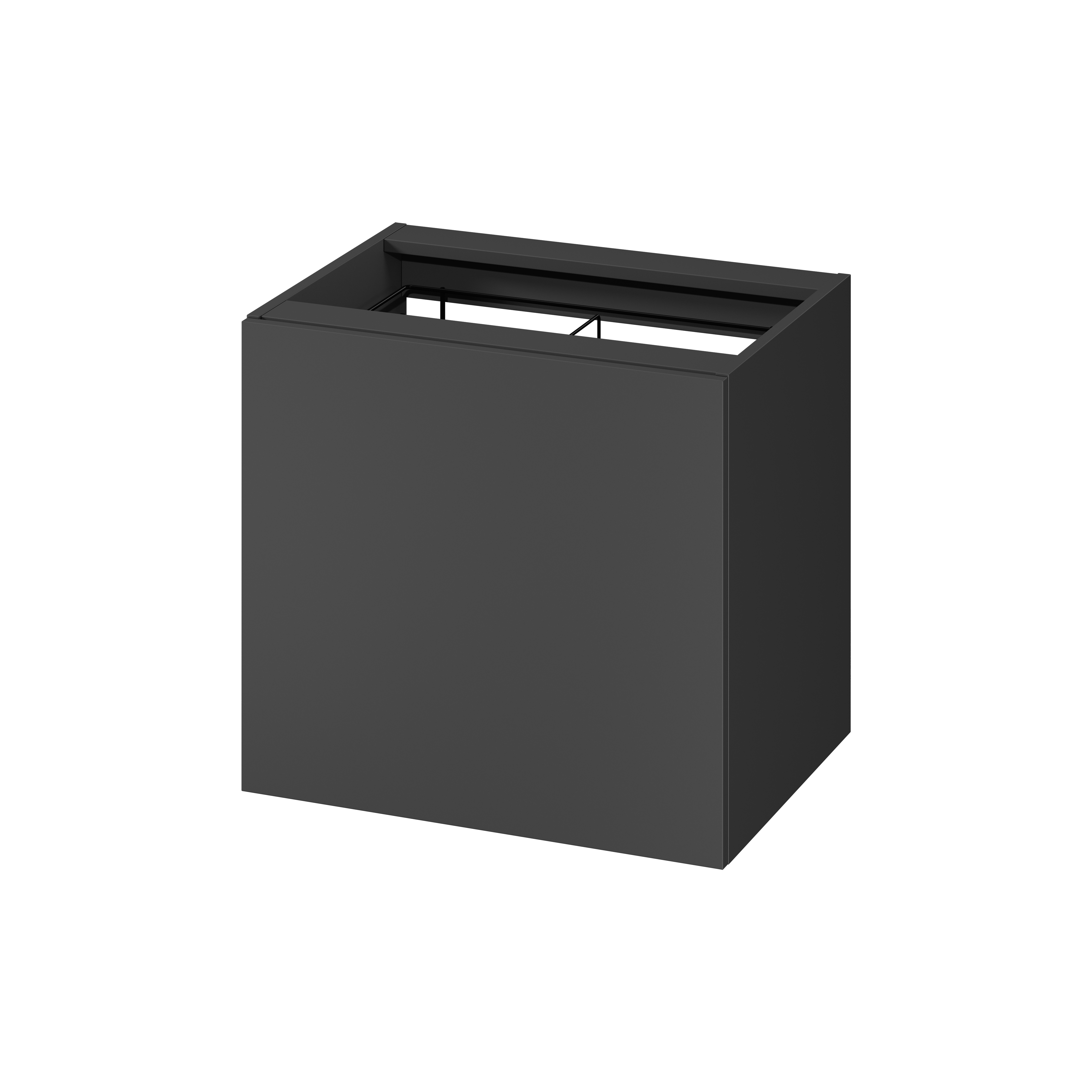 Cersanit Larga szekrény 60x44.4x55.1 cm oldalra akasztható antracit S164-045