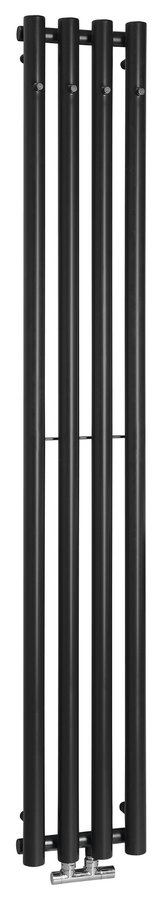 Sapho Pilon fürdőszoba radiátor dekoratív 180x27 cm fekete IZ122T