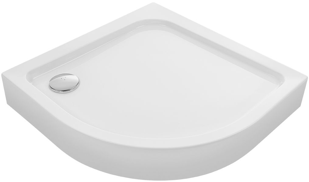 Laveo Bresso félkör alakú zuhanytálca 80x80 cm fehér JBD_686Z