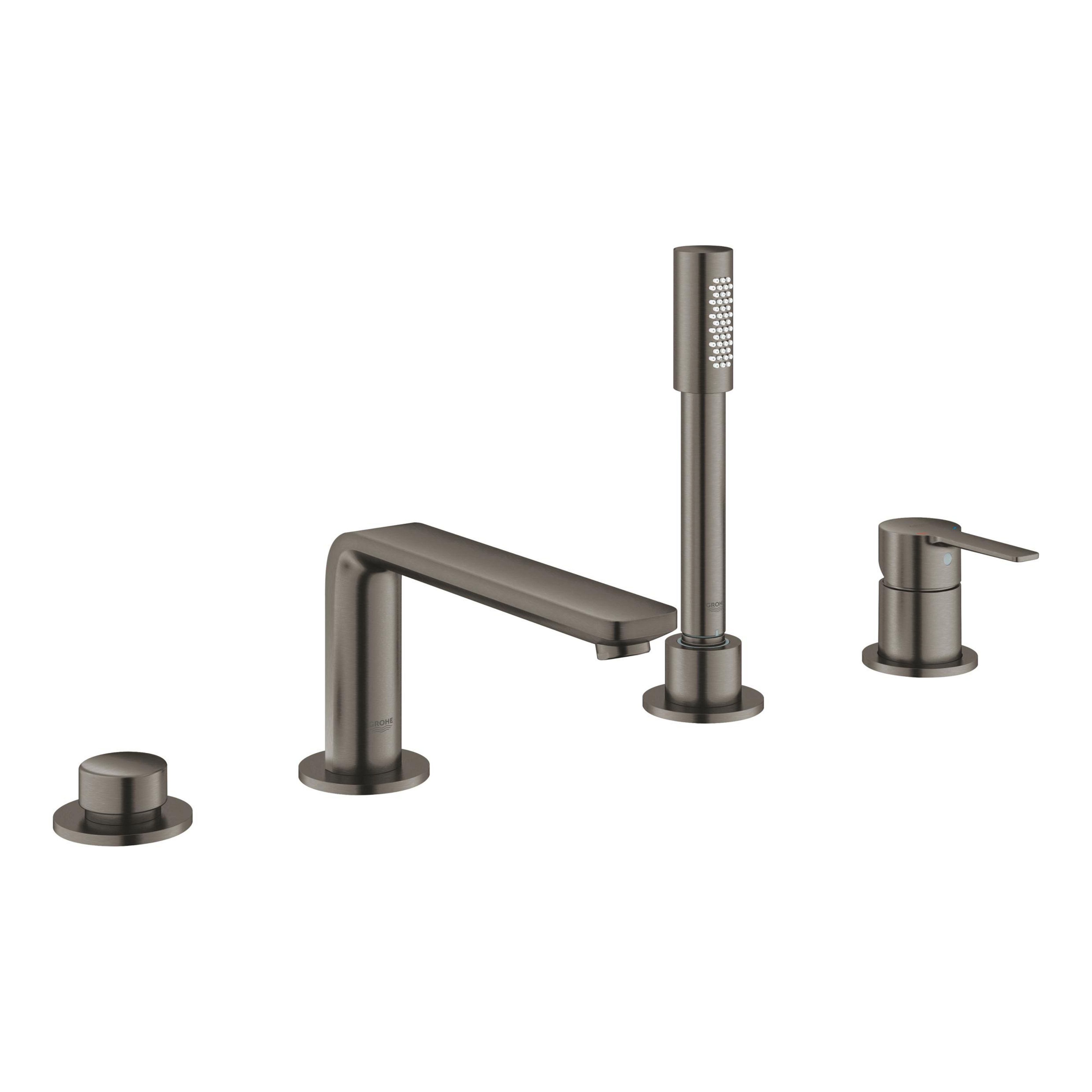 Grohe Lineare kád és zuhany csaptelep fürdőkád fölé Brushed Hard Graphite 19577AL1