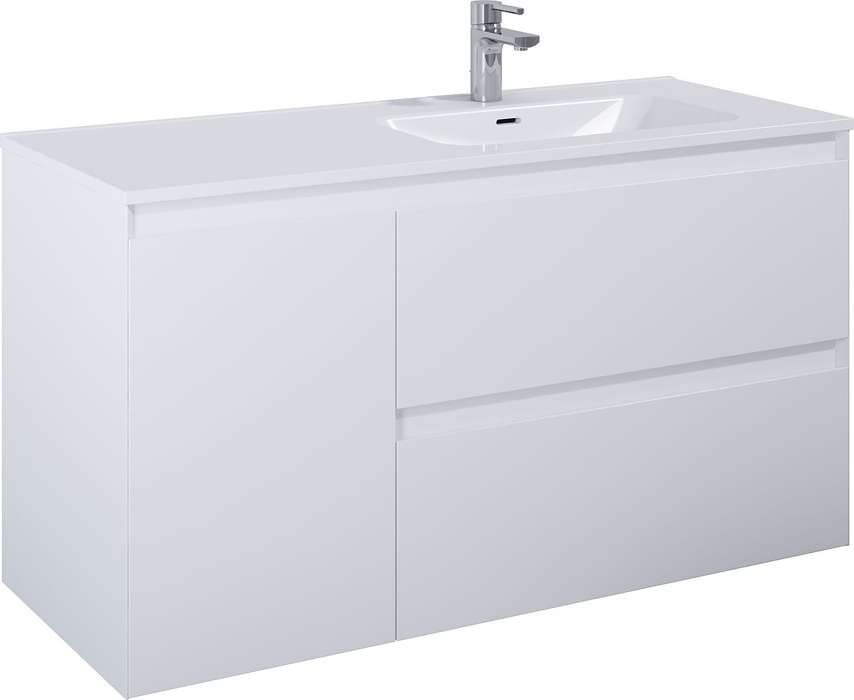 Elita Split szekrény 120x45.8x63.5 cm mosdókagyló alá akasztható fehér RE011205255290