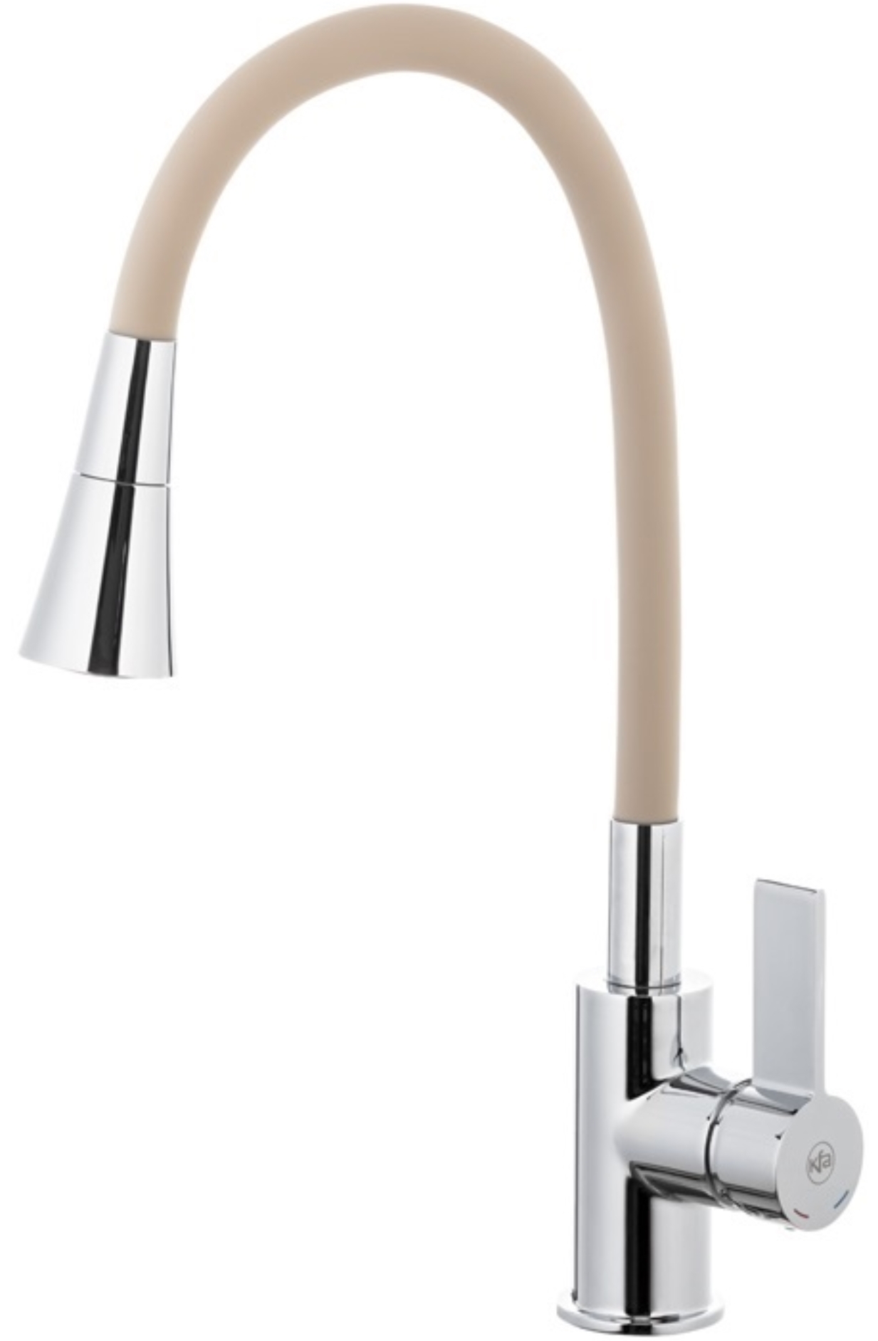 KFA Armatura Rumba konyhai csaptelep álló króm-bézs 6553-925-51