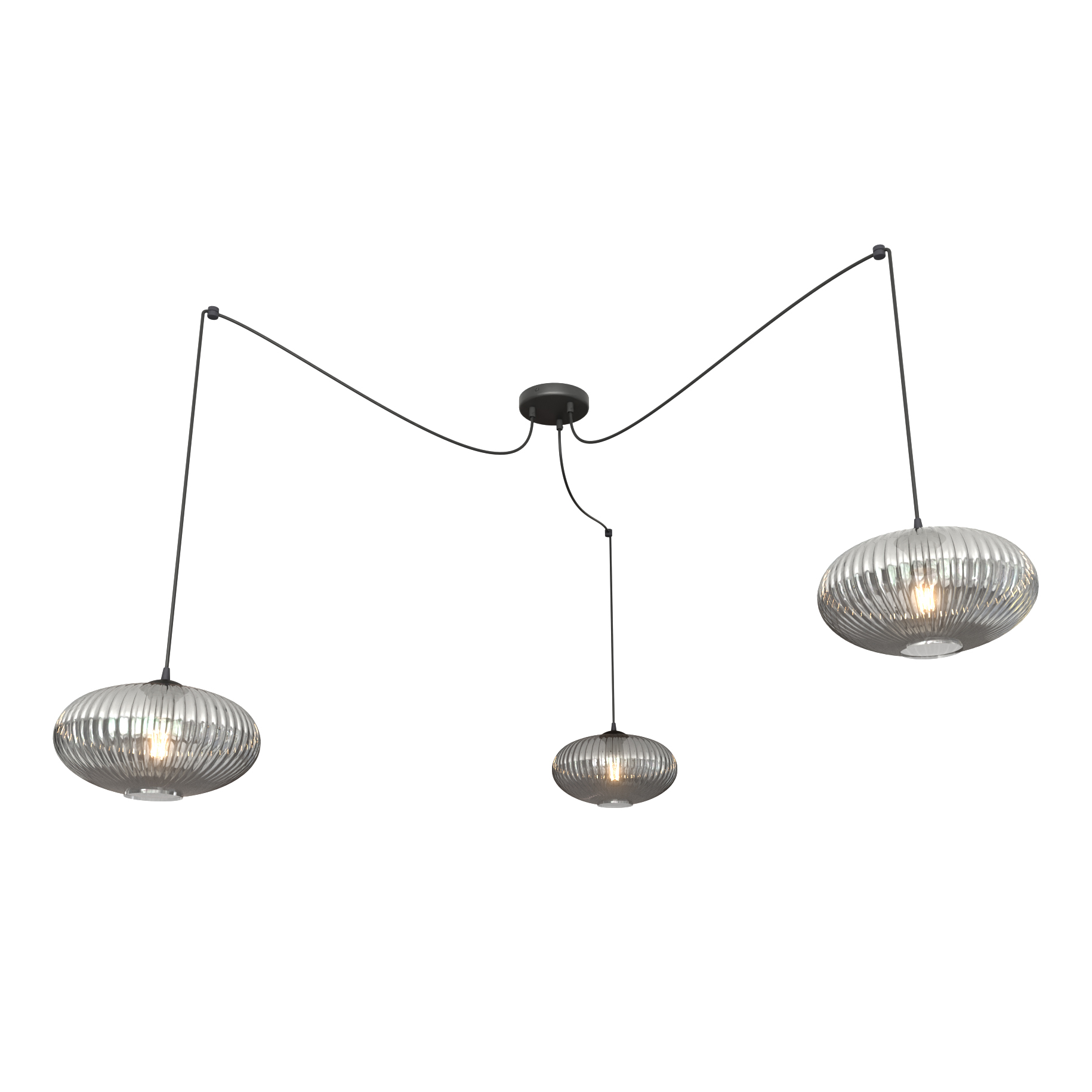 Emibig Origo függőlámpa 3x15 W fekete-grafit 1375/3